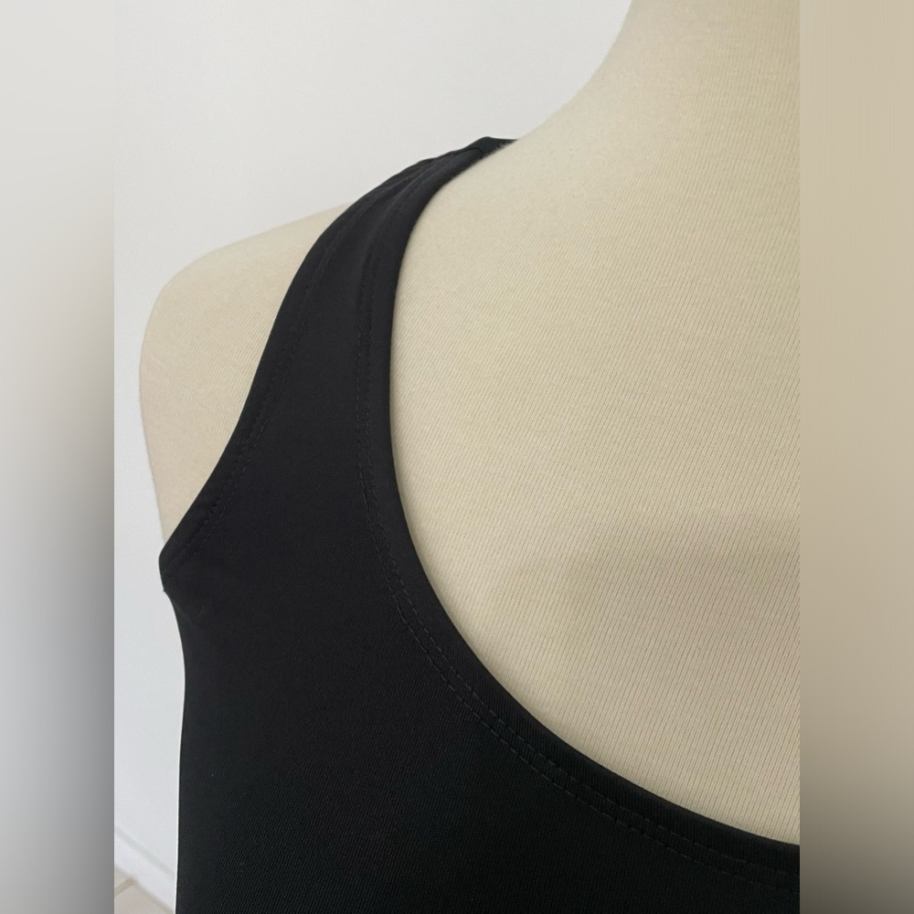 Leapin' Leotards Dance Workout‎ Racerback Tank Black Size Small Lycra - Picture 7 of 9